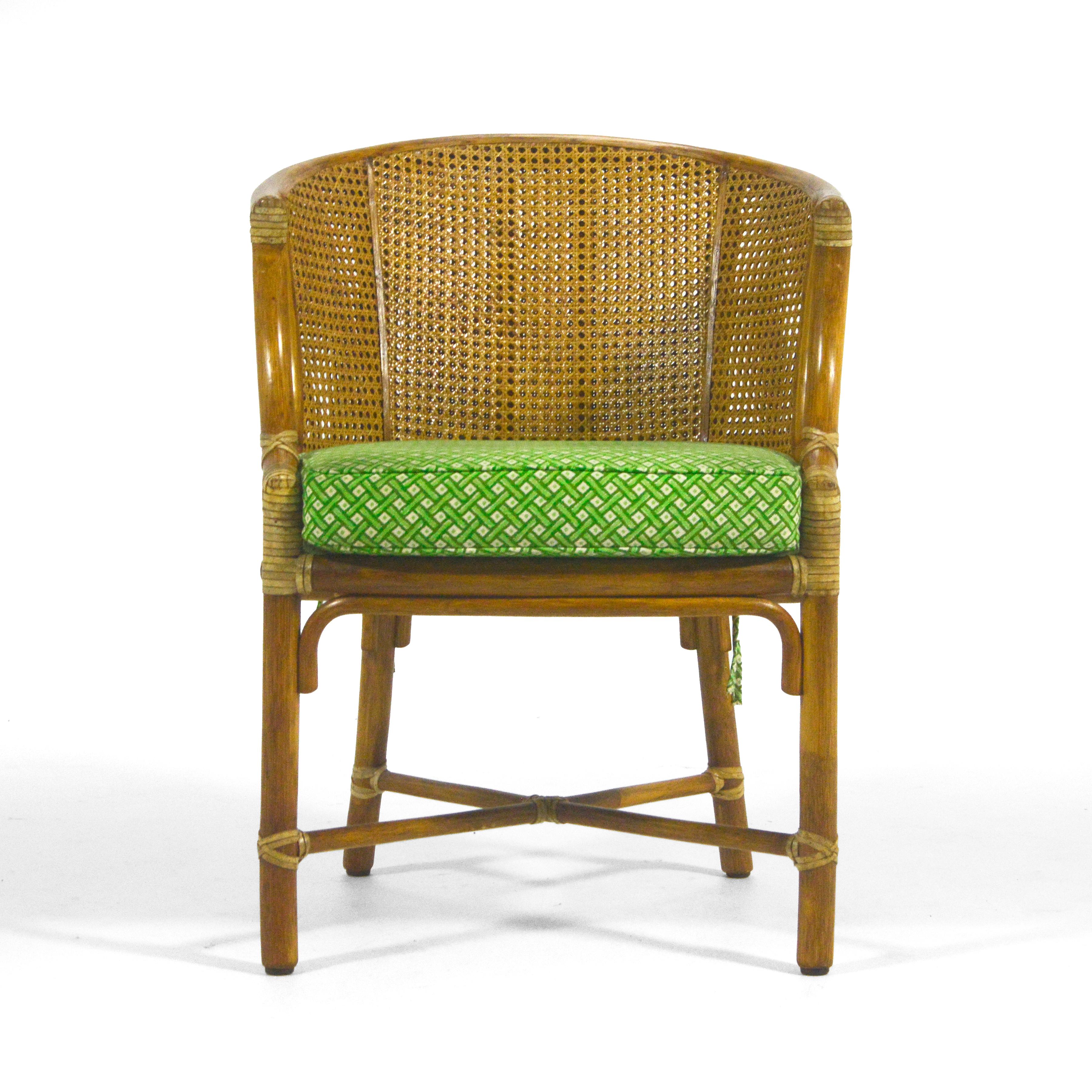 Organic Modern Elinor McGuire M-86 Rattan & Cane Chair For Sale