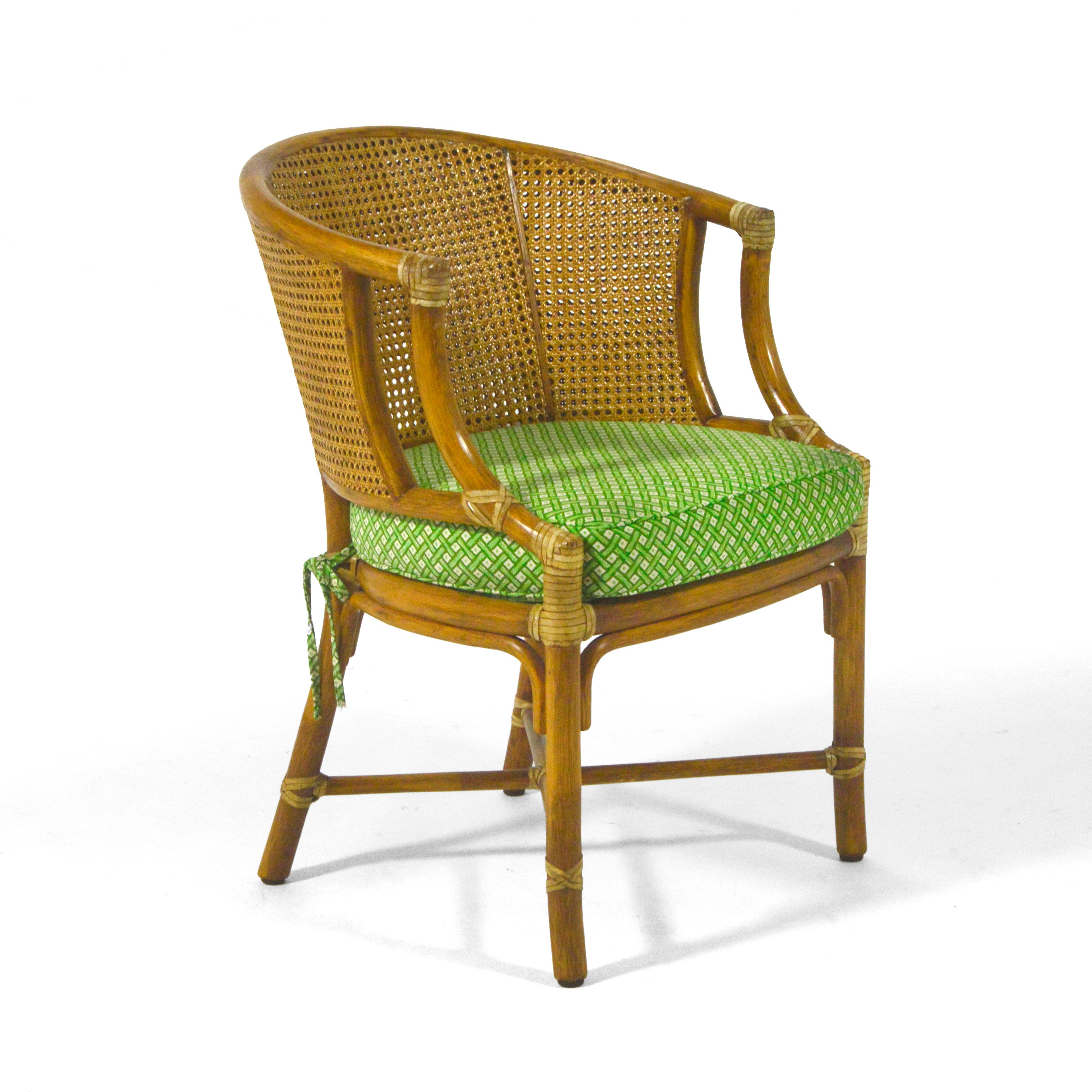 American Elinor McGuire M-86 Rattan & Cane Chair For Sale