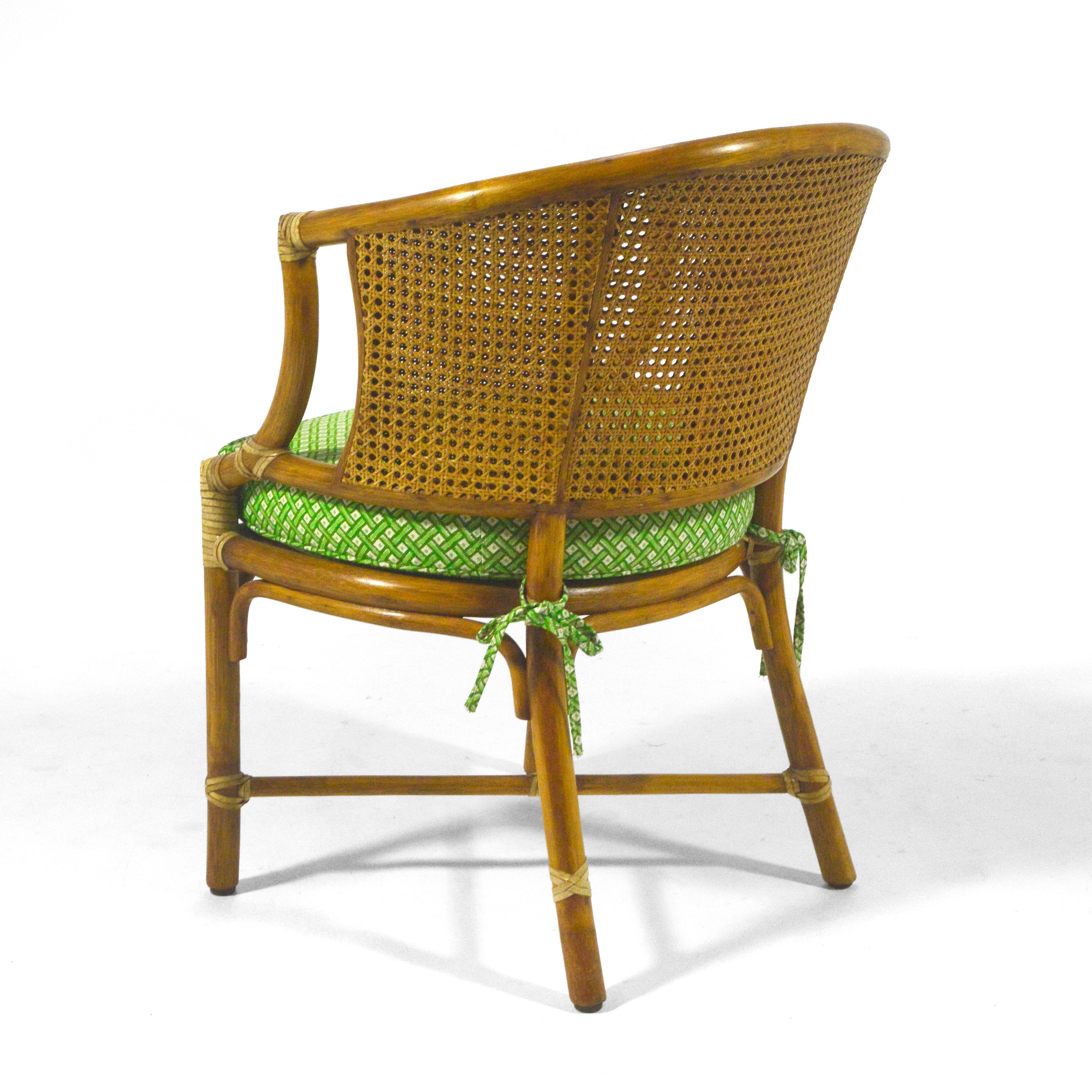 Elinor McGuire M-86 Rattan & Cane Chair For Sale 1