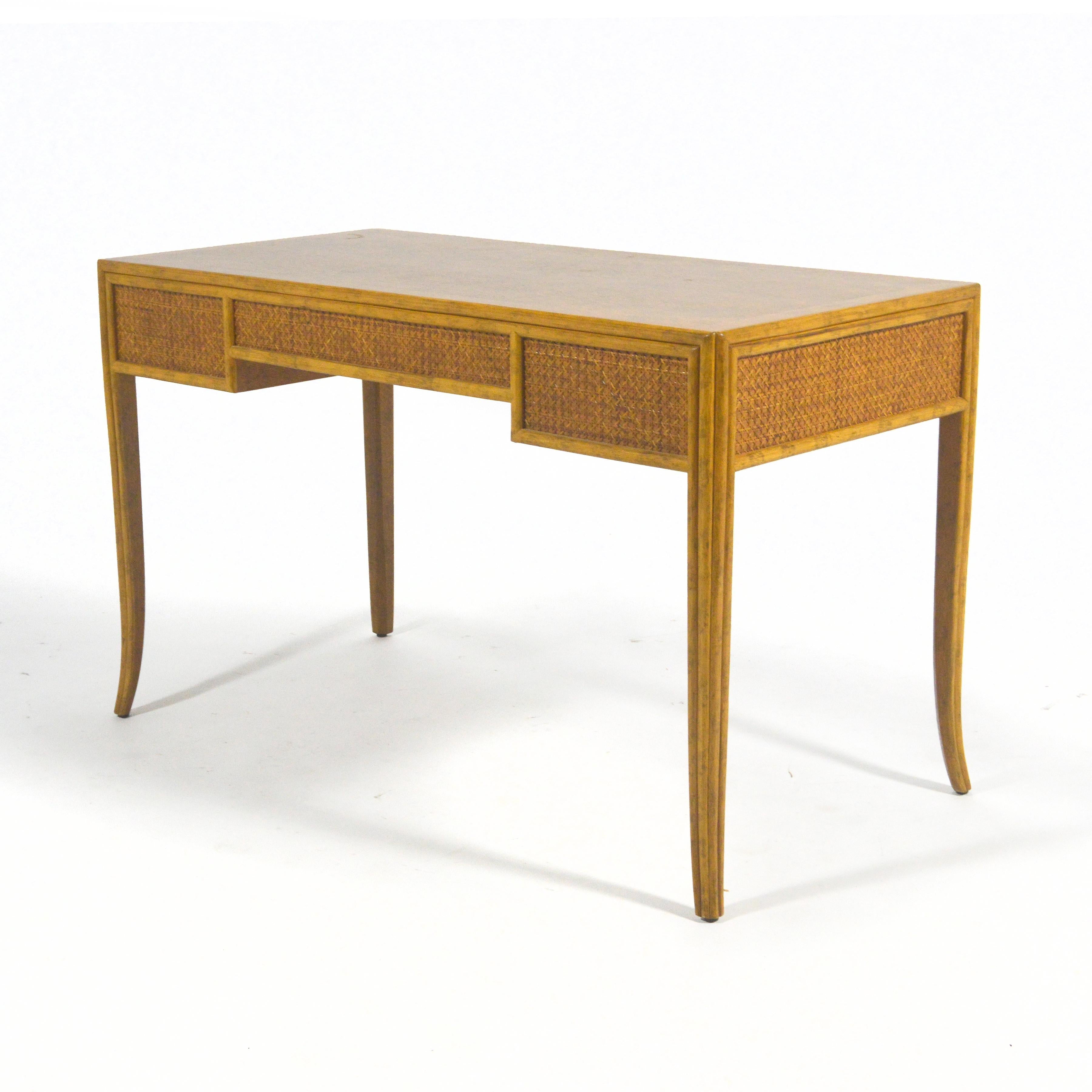 Modern Elinor McGuire Model 226c Caned Desk