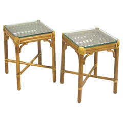 Used Elinor McGuire Rattan Side Tables