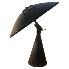 Lampada da tavolo 'Radar' nera di Elio Martinelli per Martinelli Luce, anni '70 classici