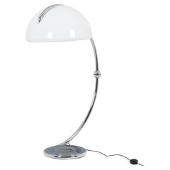 Elio Martinelli. Chromed metal floor lamp. 1970s.