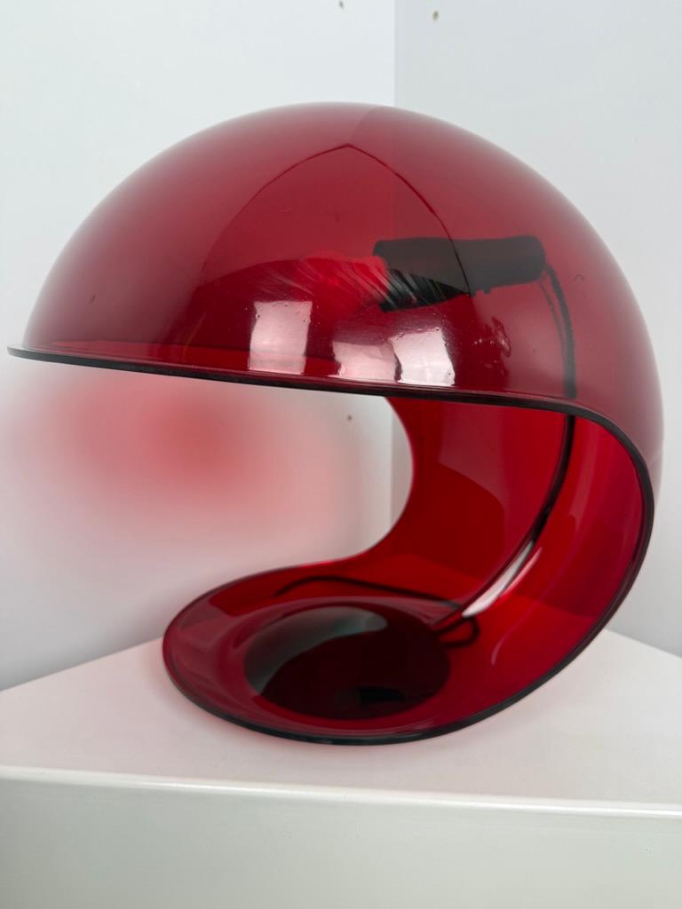 Elio Martinelli -Foglia - rouge transparent rare - Martinelli Luce - Italie en vente 3