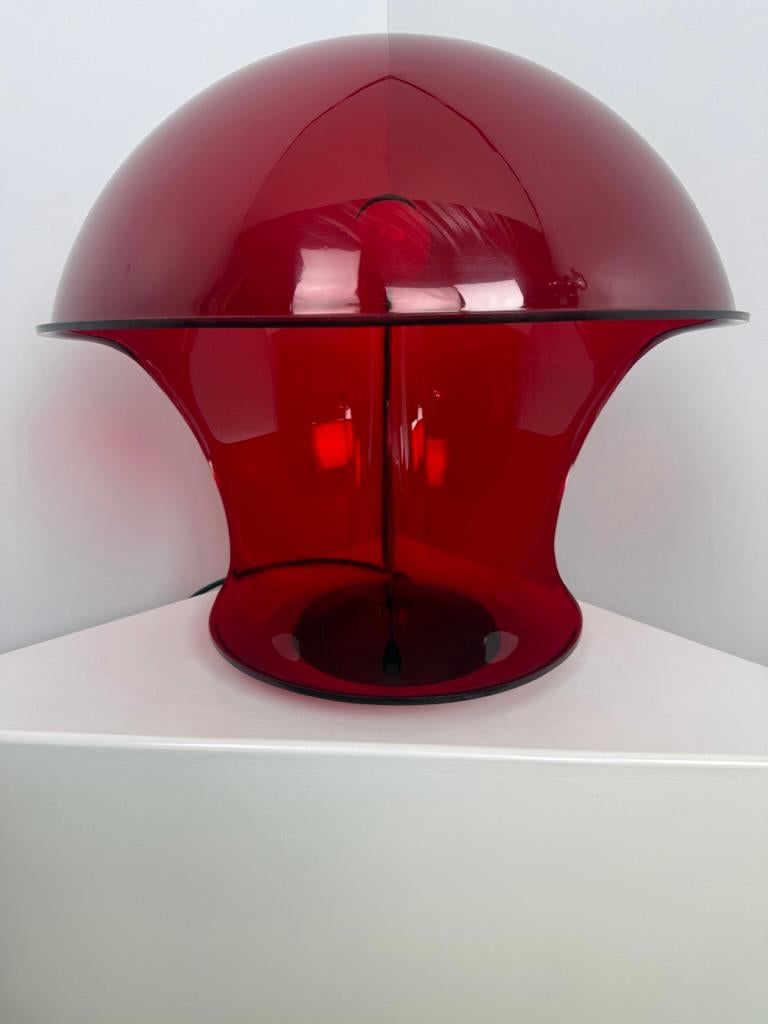Elio Martinelli -Foglia - rouge transparent rare - Martinelli Luce - Italie en vente 5