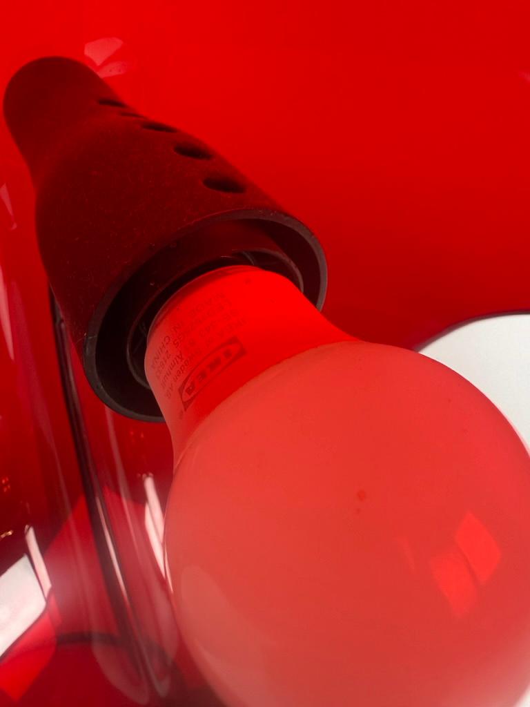 Elio Martinelli -Foglia - rouge transparent rare - Martinelli Luce - Italie en vente 6