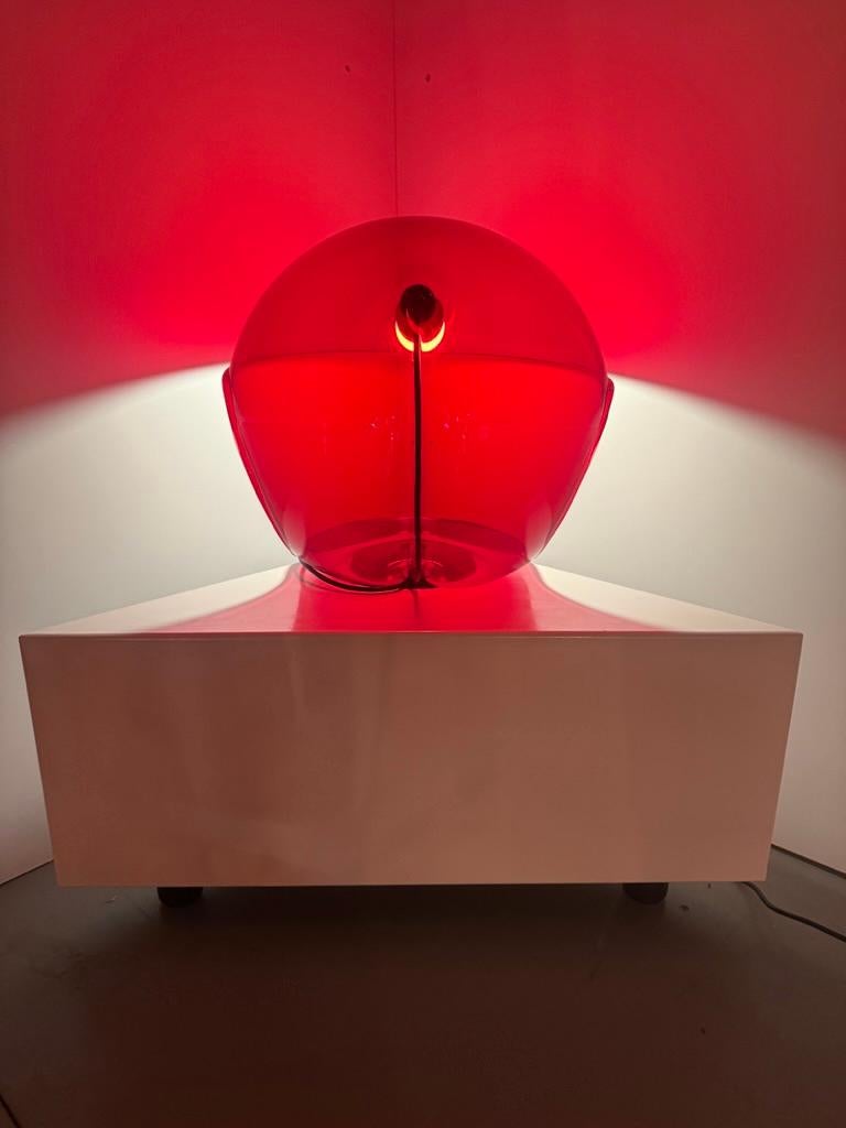 Elio Martinelli -Foglia - rouge transparent rare - Martinelli Luce - Italie en vente 12