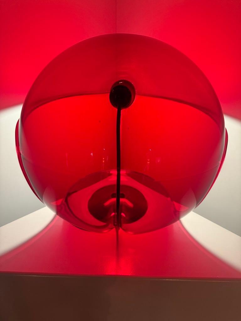 Elio Martinelli -Foglia - rouge transparent rare - Martinelli Luce - Italie en vente 13