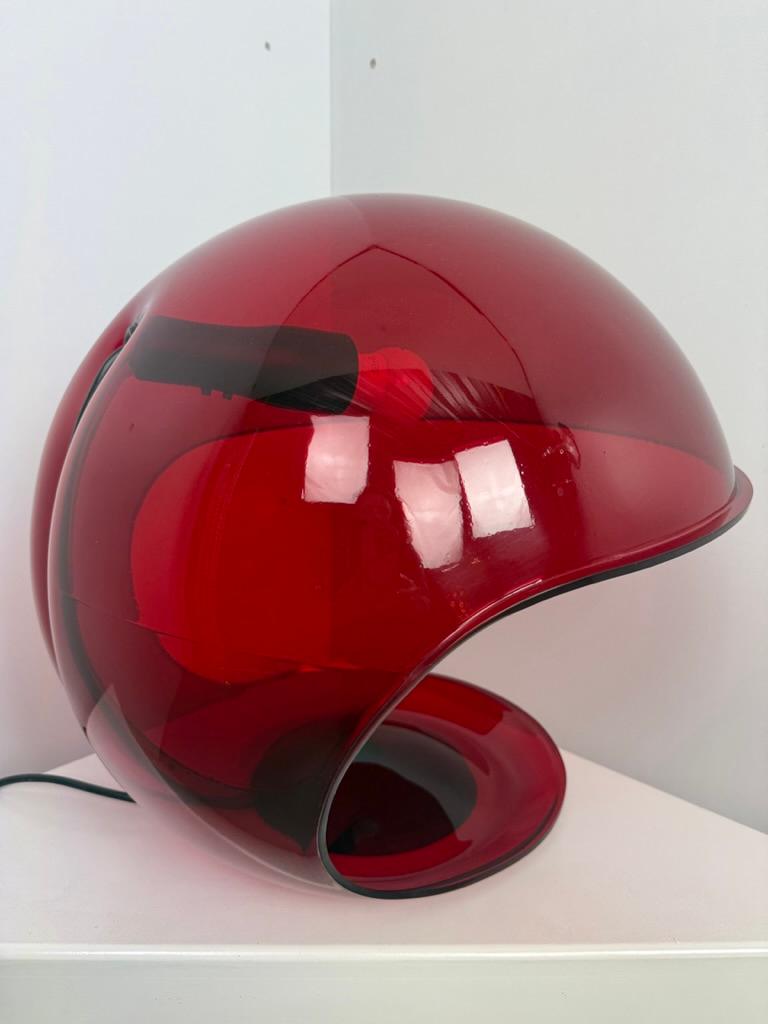 Acrylique Elio Martinelli -Foglia - rouge transparent rare - Martinelli Luce - Italie en vente