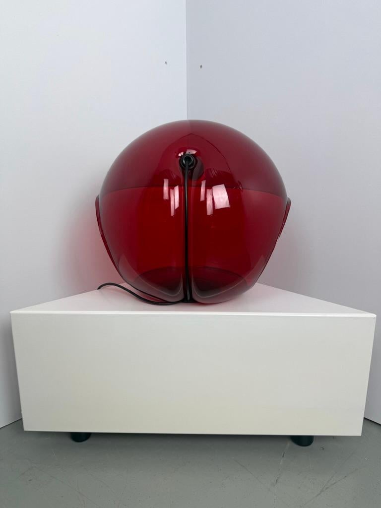 Elio Martinelli -Foglia - rouge transparent rare - Martinelli Luce - Italie en vente 1