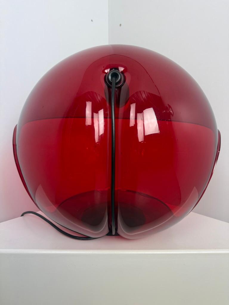 Elio Martinelli -Foglia - rouge transparent rare - Martinelli Luce - Italie en vente 2