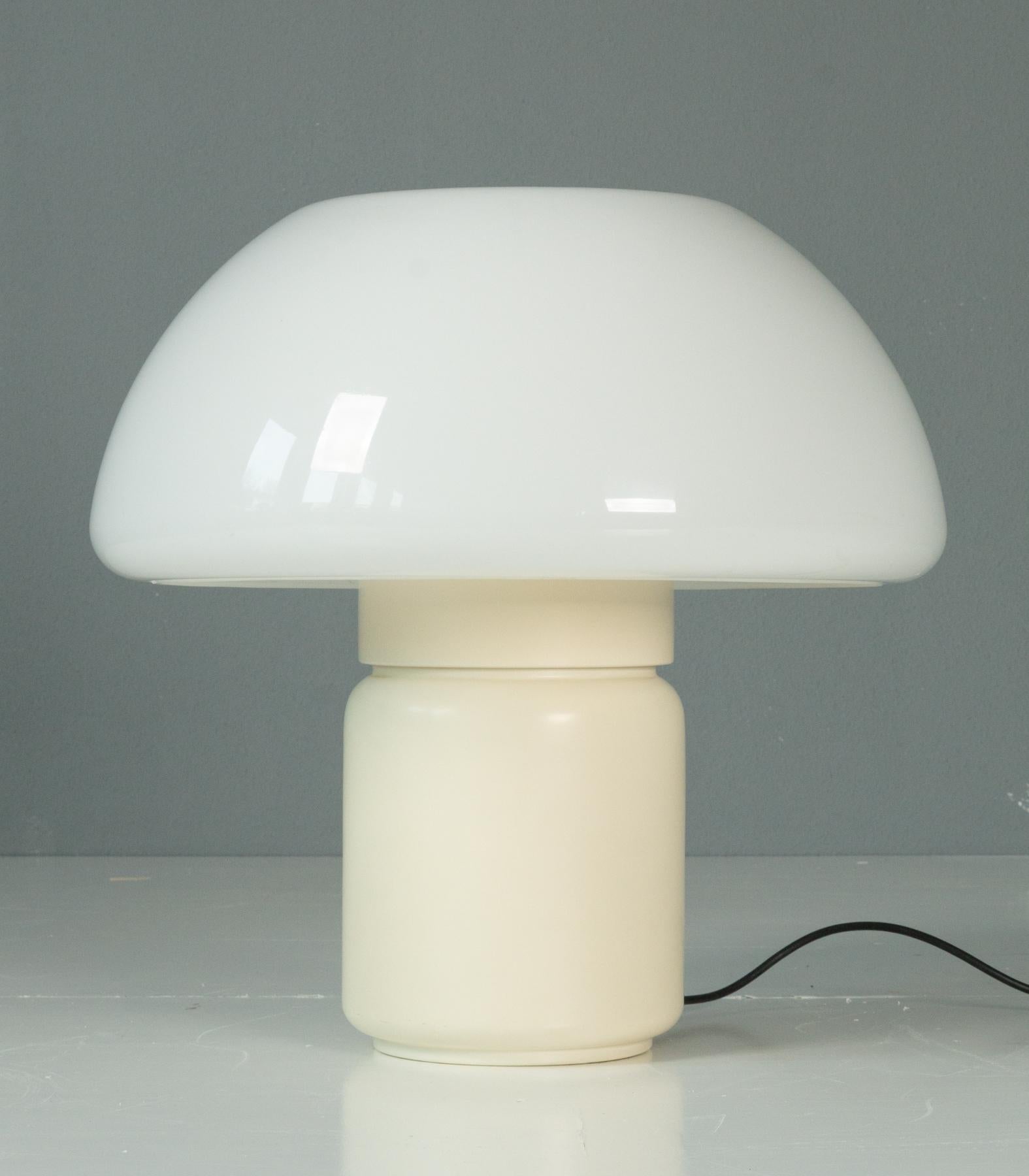 Elio Martinelli for Martinelli Luce Model 625, Large Space Age Mushroom Lamp 1