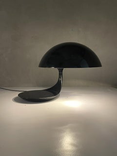 Elio Martinelli Martinelli Luce Mod 629 Cobra Table Lamp Resin Aluminum, 1968