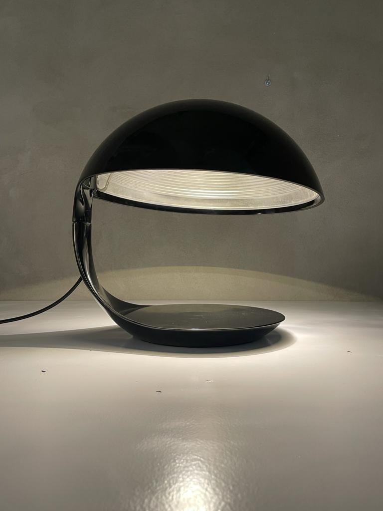 Elio Martinelli Martinelli Luce Mod 629 Cobra Table Lamp Resin Aluminum, 1968 In Good Condition In Catania, IT