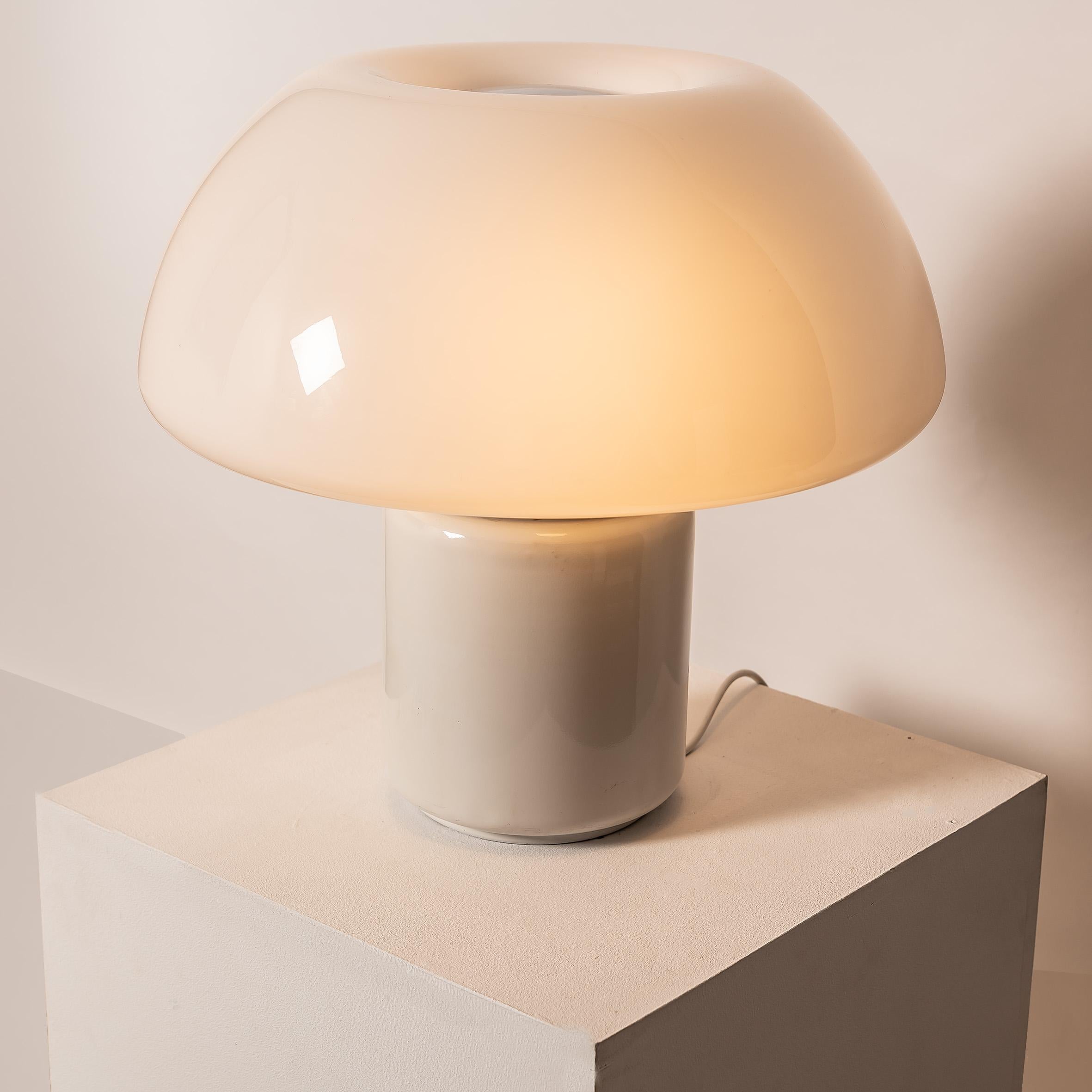 Elio Martinelli “Mushroom” Table Lamp for Martinelli Luce, Italy, 1970s For Sale 3