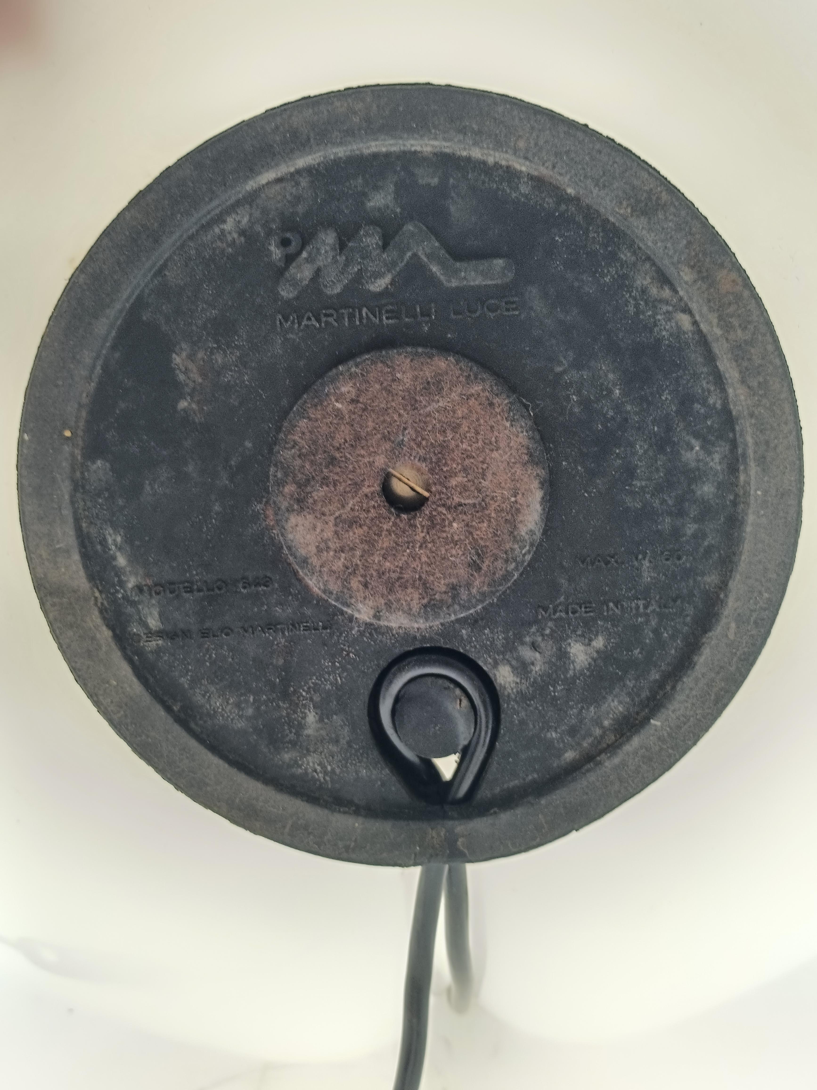 Elio Martinelli para Martinelli Luce Lámpara de mesa 'Foglia', Italia Años 70 en Bastante bueno estado para la venta en Naples, IT