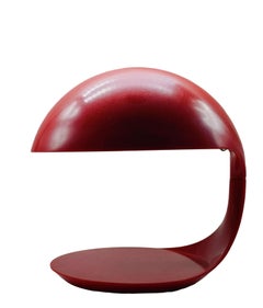 Elio Martinelli per Martinelli Luce Lampada da Tavolo "Red Cobra", Italia 1960s