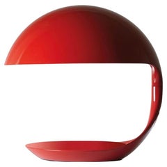 Elio Martinelli for Martinelli Luce "Red Cobra" Table Lamp, Italy 1960s