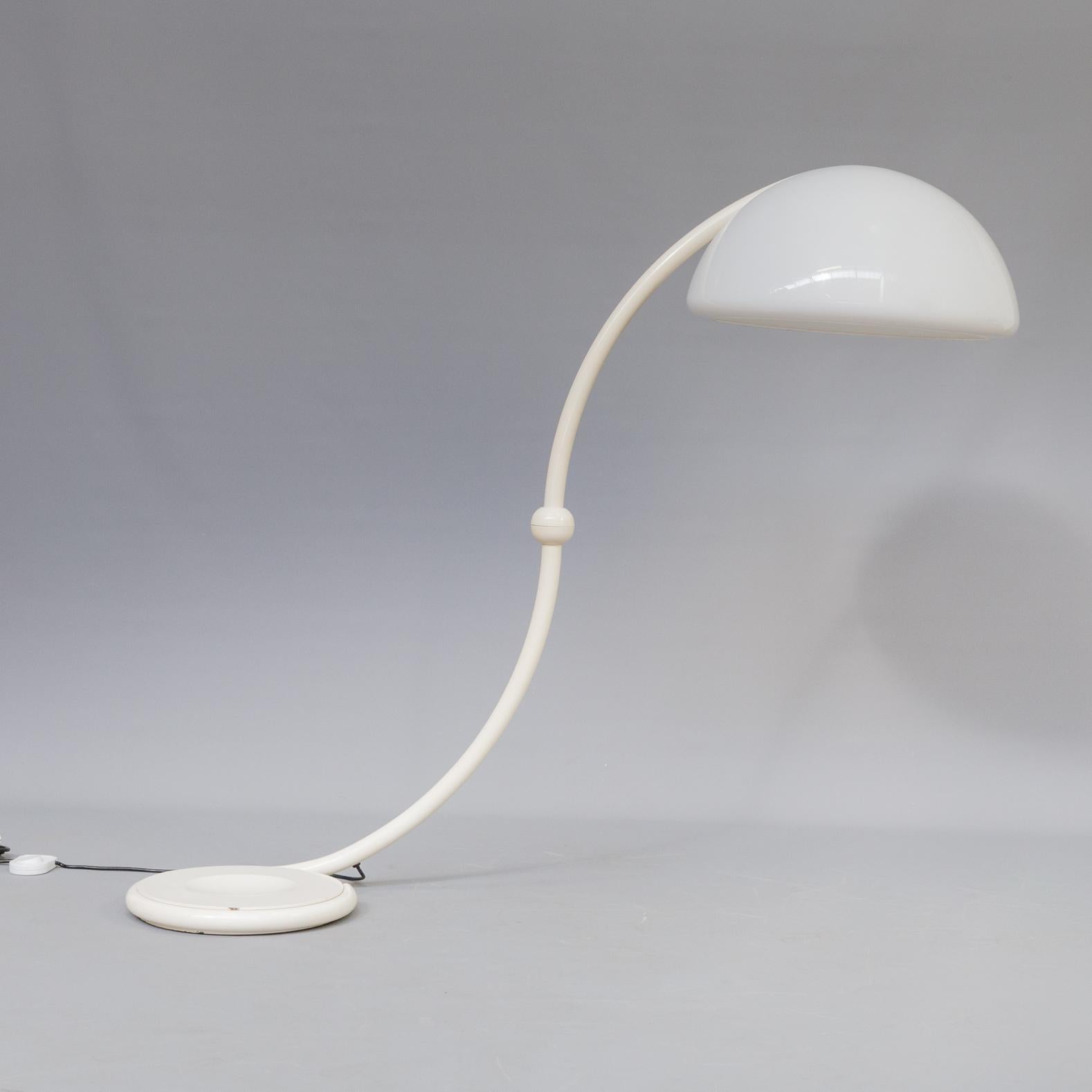 Metal Elio Martinelli “Serpente” Floorlamp for Martinelli Luce Italy For Sale