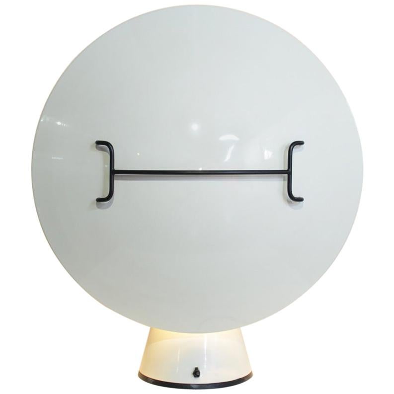 Elio Martinelli White Radar Table Lamp for Martinelli Luce, Italy