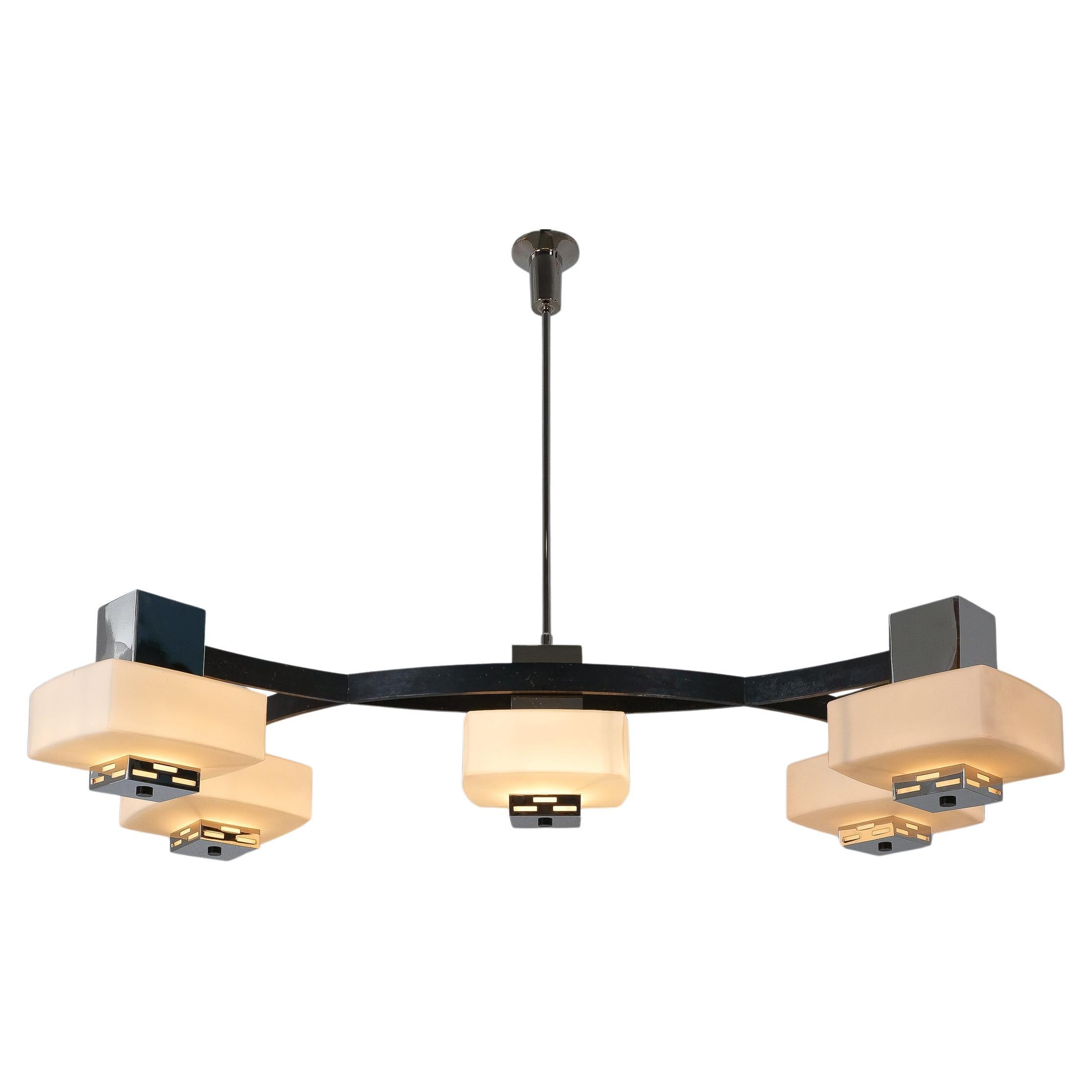 Lampadario Elio Monesi di Arredoluce, Design italiano, 1965