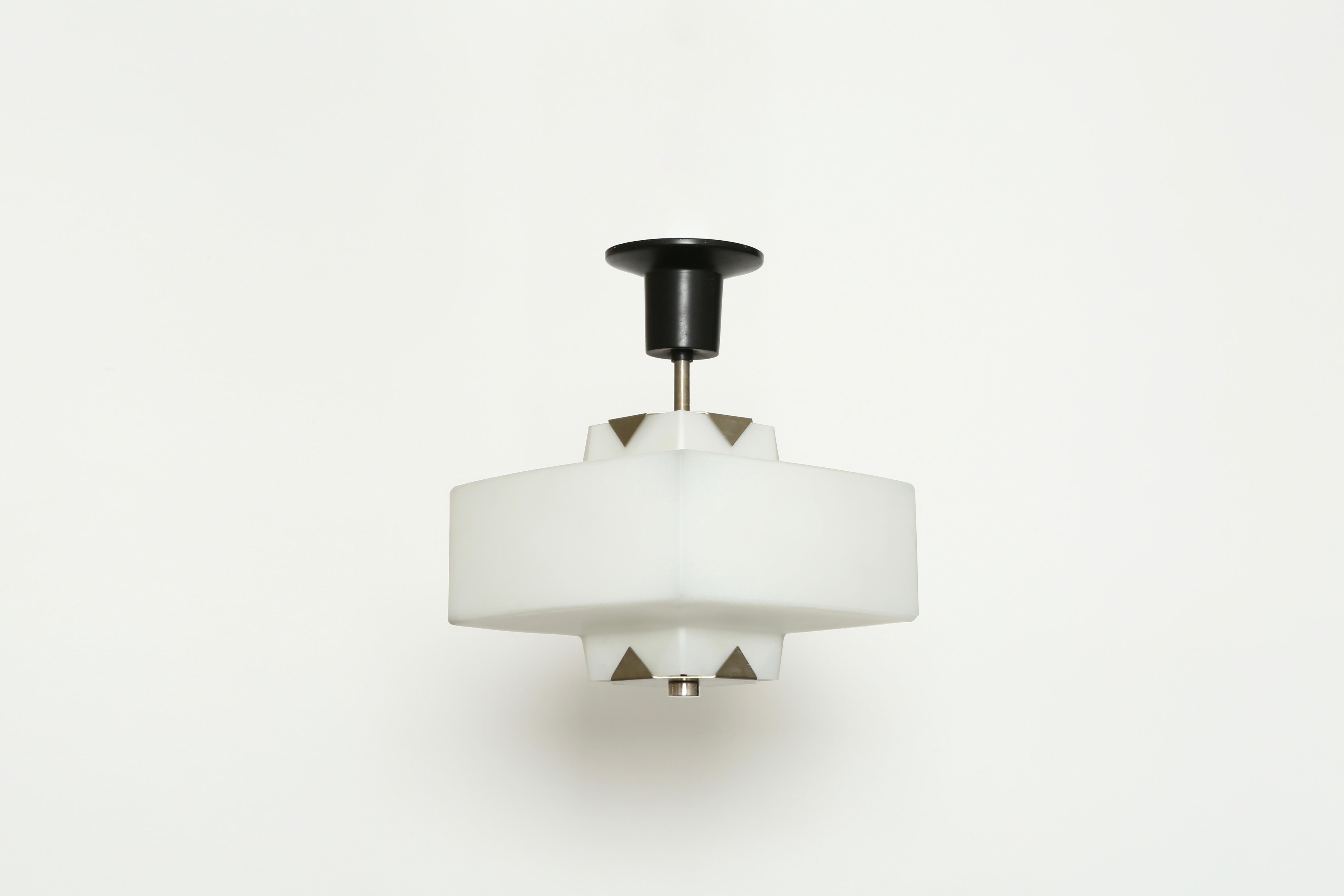 Enameled Elio Monesi for Arredoluce Ceiling Pendant