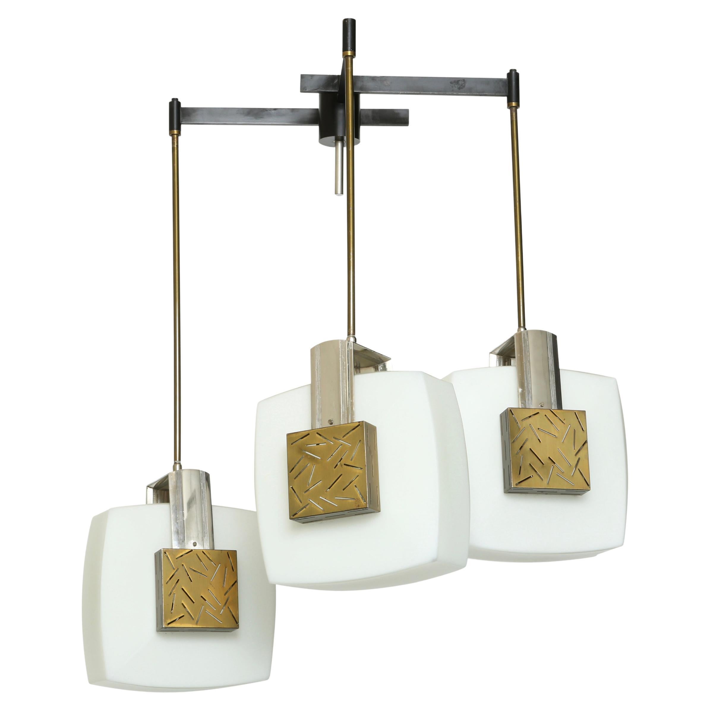 Lampadario Elio Monesi per Arredoluce, Italia circa 1960 in vendita