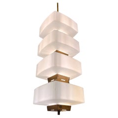 Lámpara de techo Elio Monesi "Formosa" Modelo 12819 para Arredoluce, Italia, Años 60