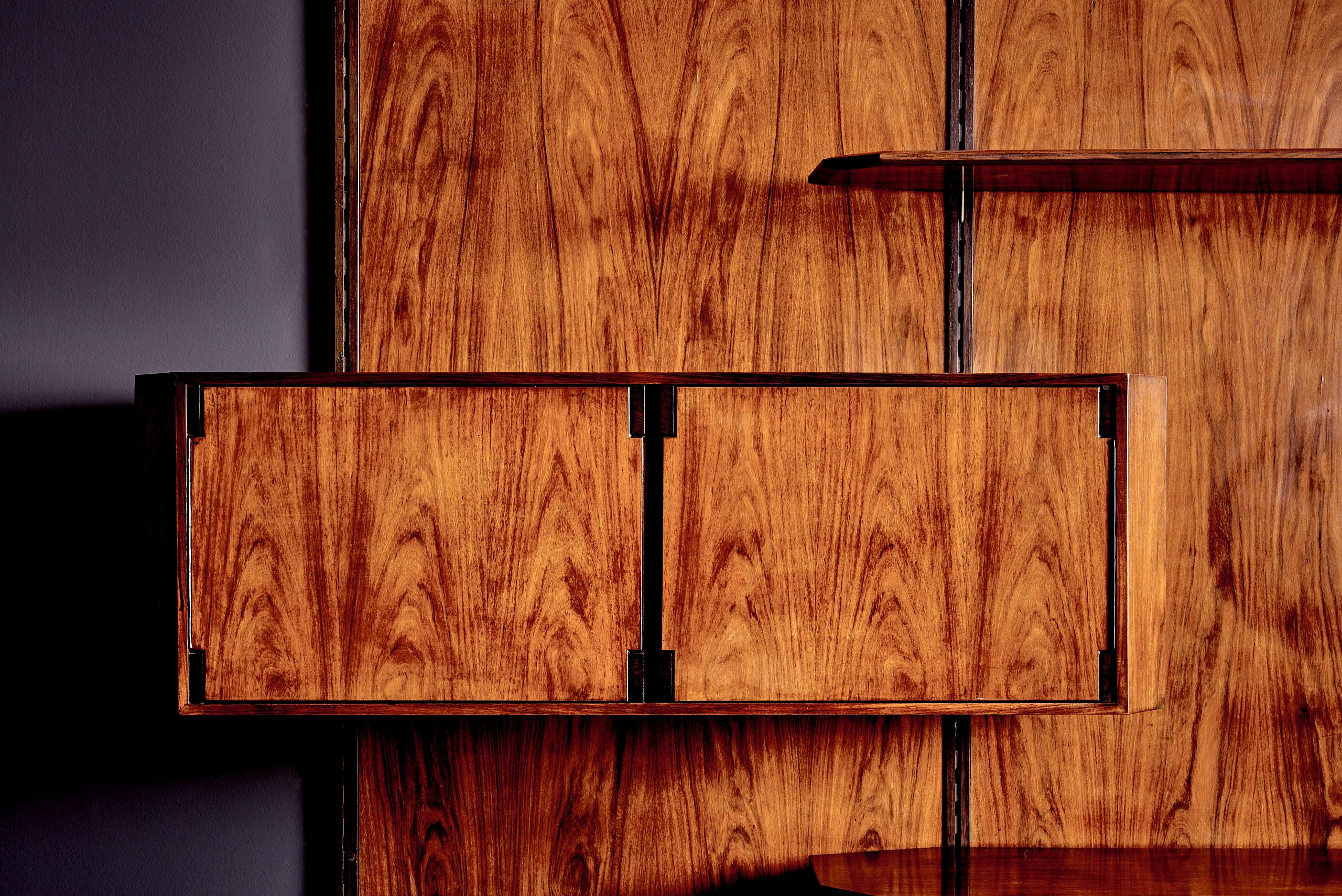 Mueble Modular y Credenza Elio Monesi, Italia, años 50 Moderno de mediados de siglo en venta