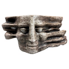 ELIO ORTIZ ( b. 1944-) a large glazed ceramic sculpture, 1985