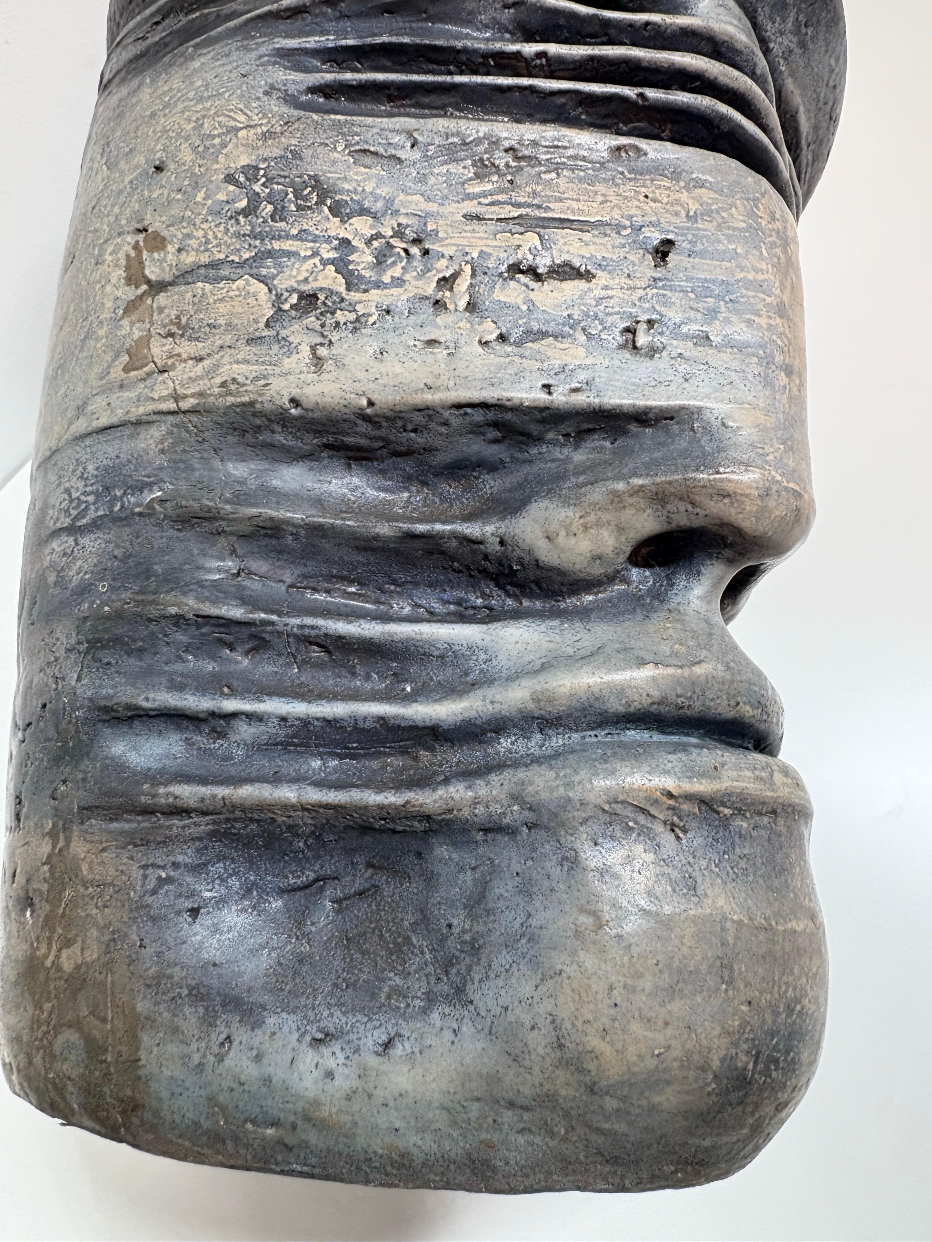 Elio Ortiz ( b.1944-), a large brutalist ceramic sculpture , 1985 in vendita 6