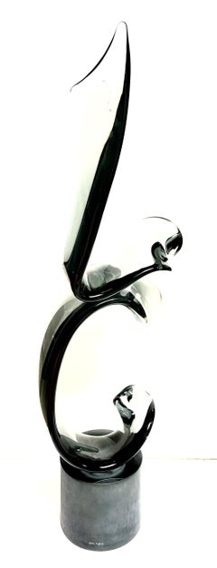 Grande sculpture en verre