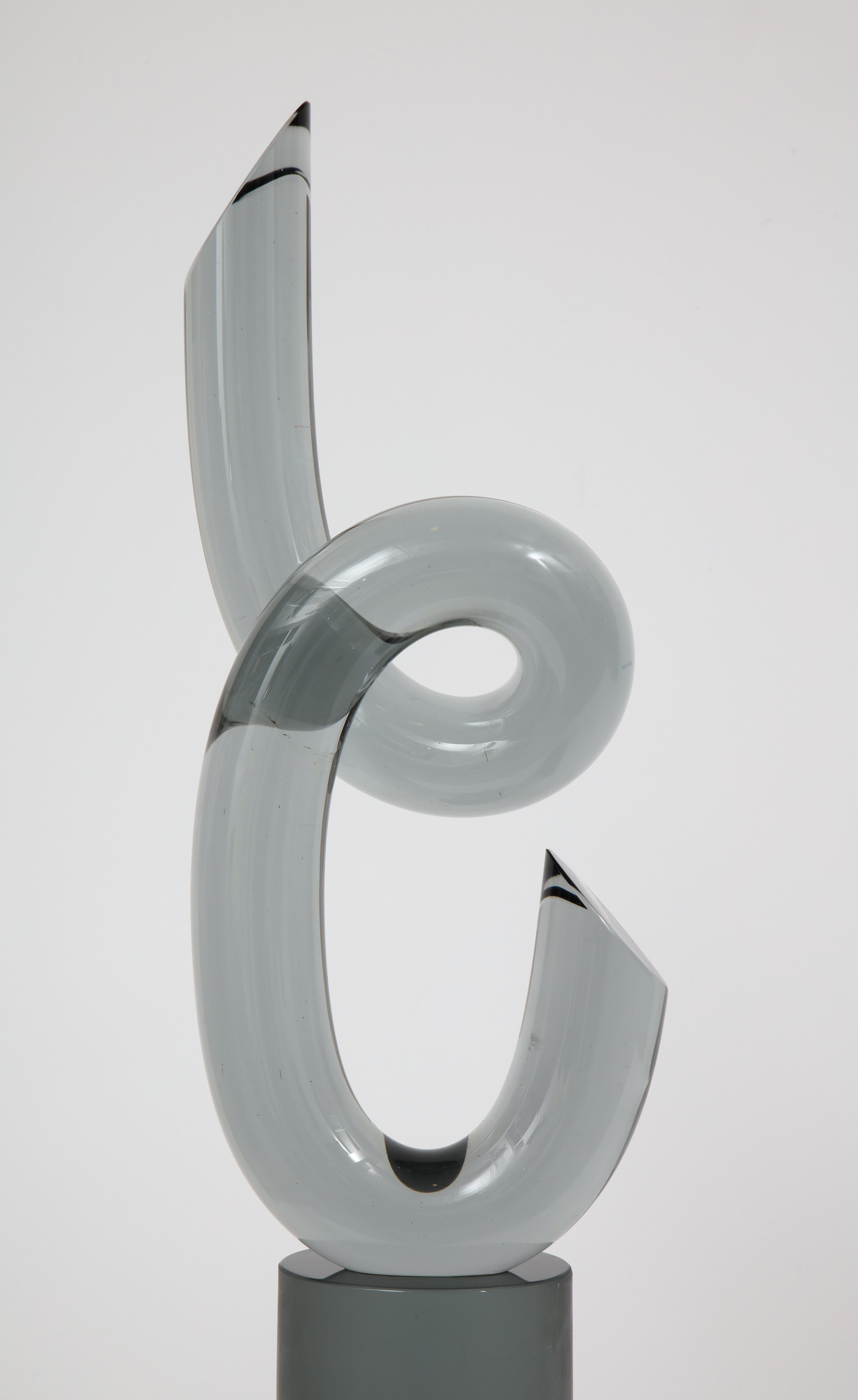Elio Raffaeli Murano Abstract Glass Sculpture In Good Condition In New York, NY