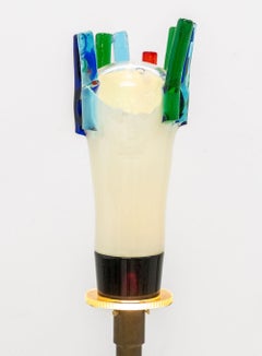 Elio Raffaeli Murano Glass Sculpture Floor Lamp