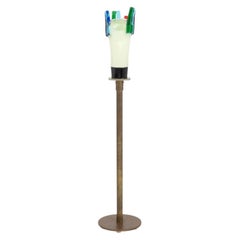 Elio Raffaeli Murano Glass Sculpture Floor Lamp