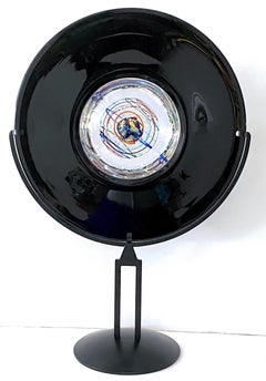 Elio Raffaeli + Robert Cammozzo Murano Glass Orb Sculpture 'Cosmic Explosion'