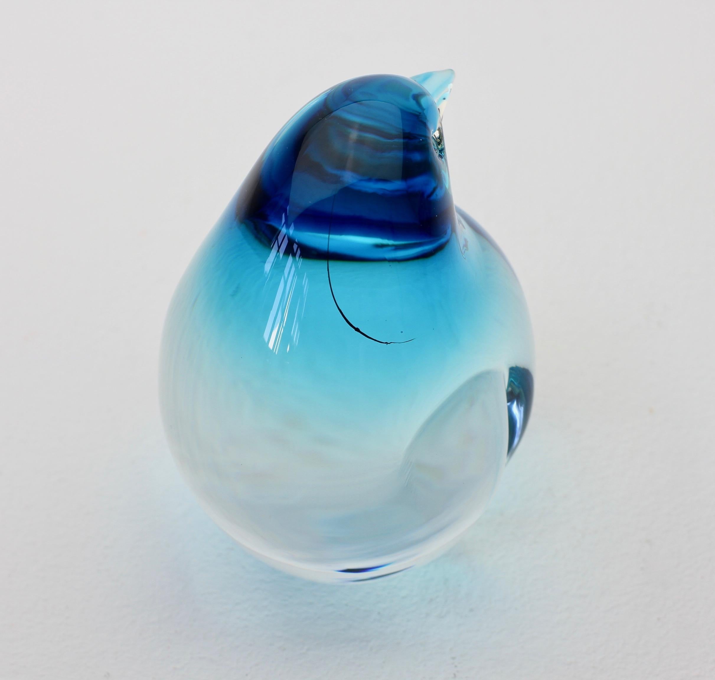 Figurines de pingouins ou d'oiseaux en verre de Murano 