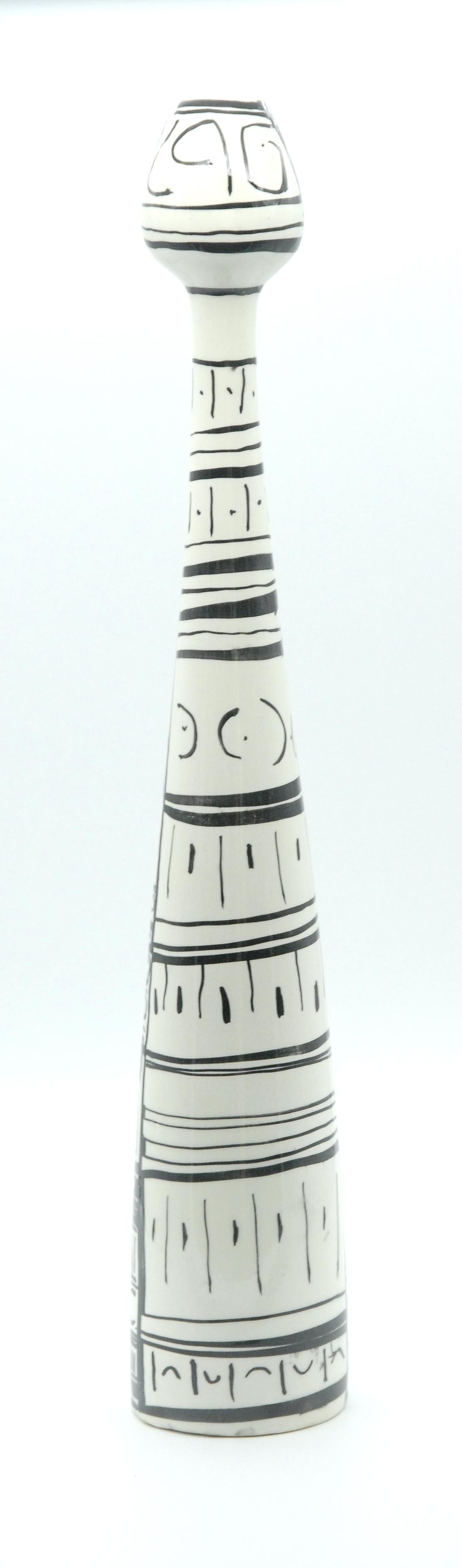 Mid-Century Modern Elio Schiavon A La Palette Figure Vase, Italy, circa 1950 For Sale