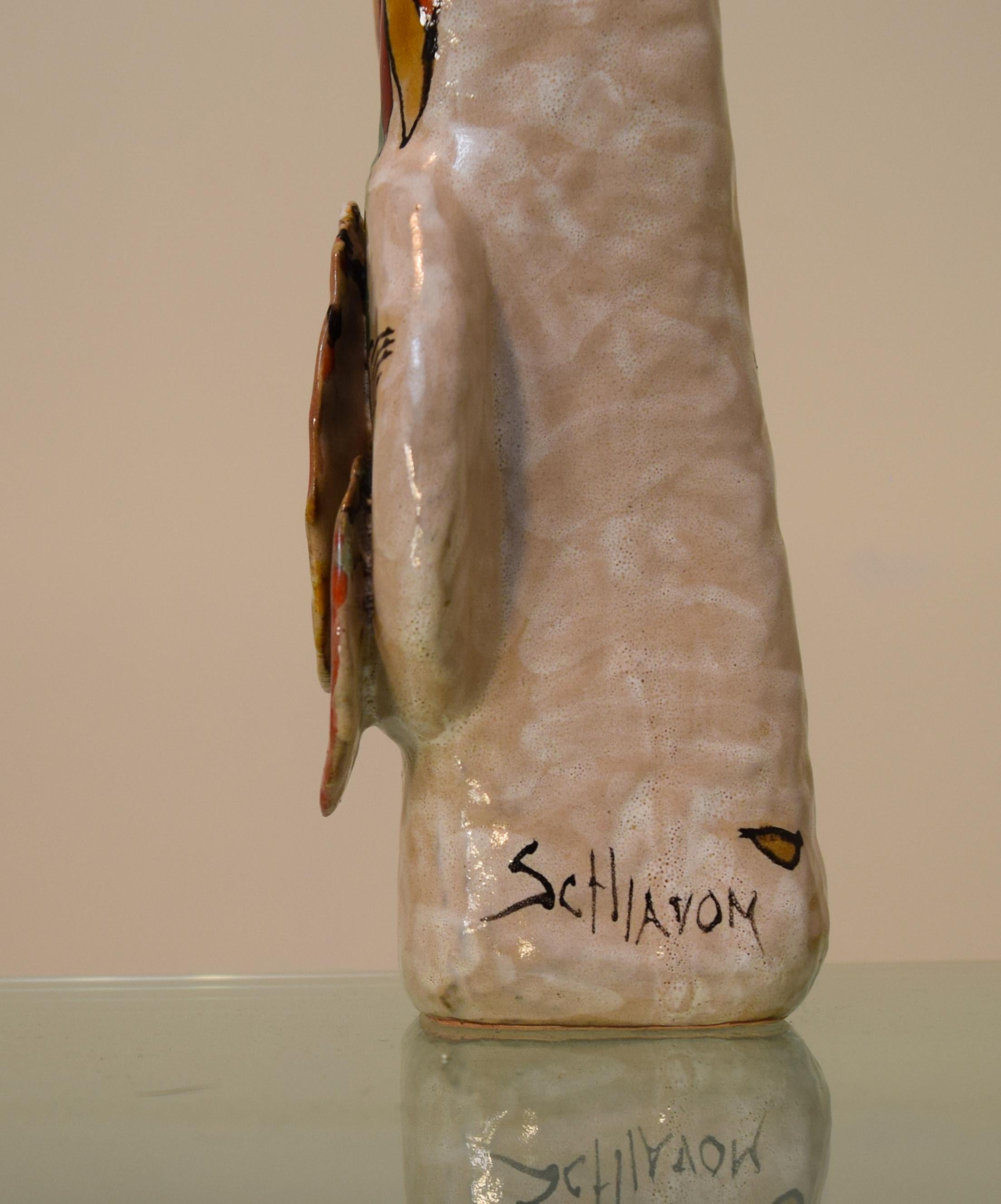 Ceramic Elio Schiavon Unique Vase
