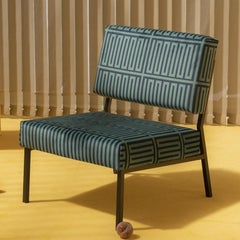 Elios Green and Blue O2 Armchair by Babel Brune