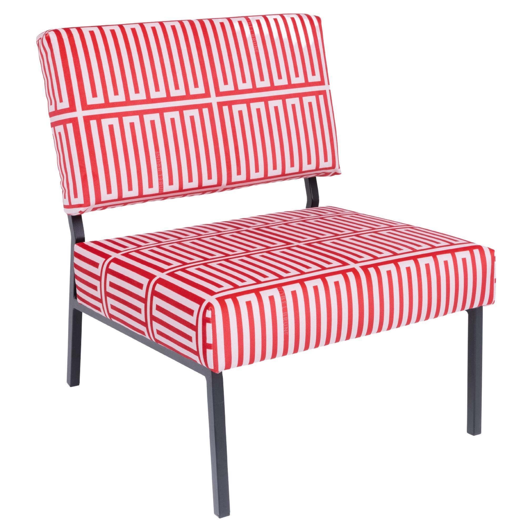 Elios Red and Pink O2 Armchair by Babel Brune For Sale at 1stDibs