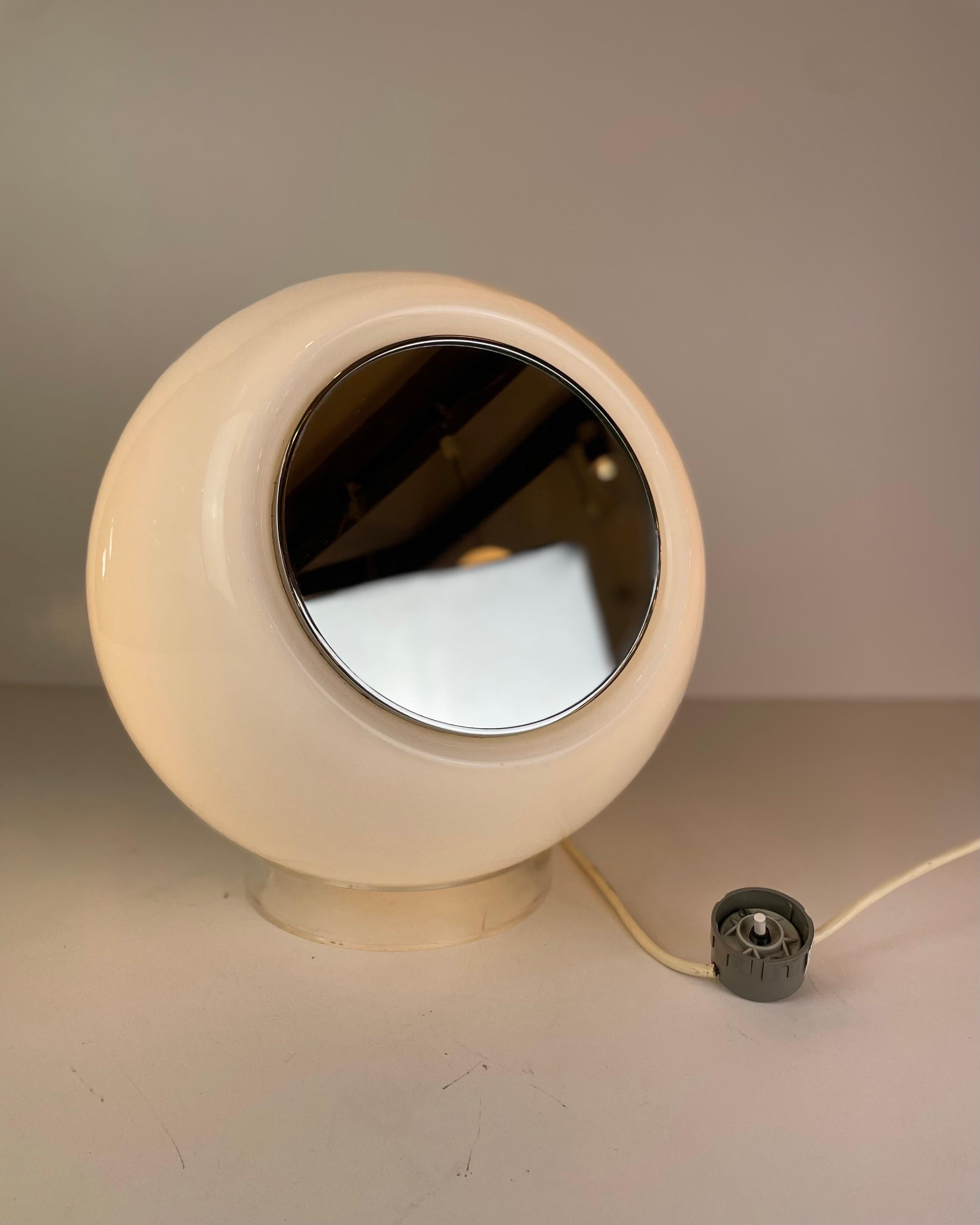 Vetro Elios, lampada da tavolo per vanità di Giusto Toso per Leucos, anni '70 in vendita