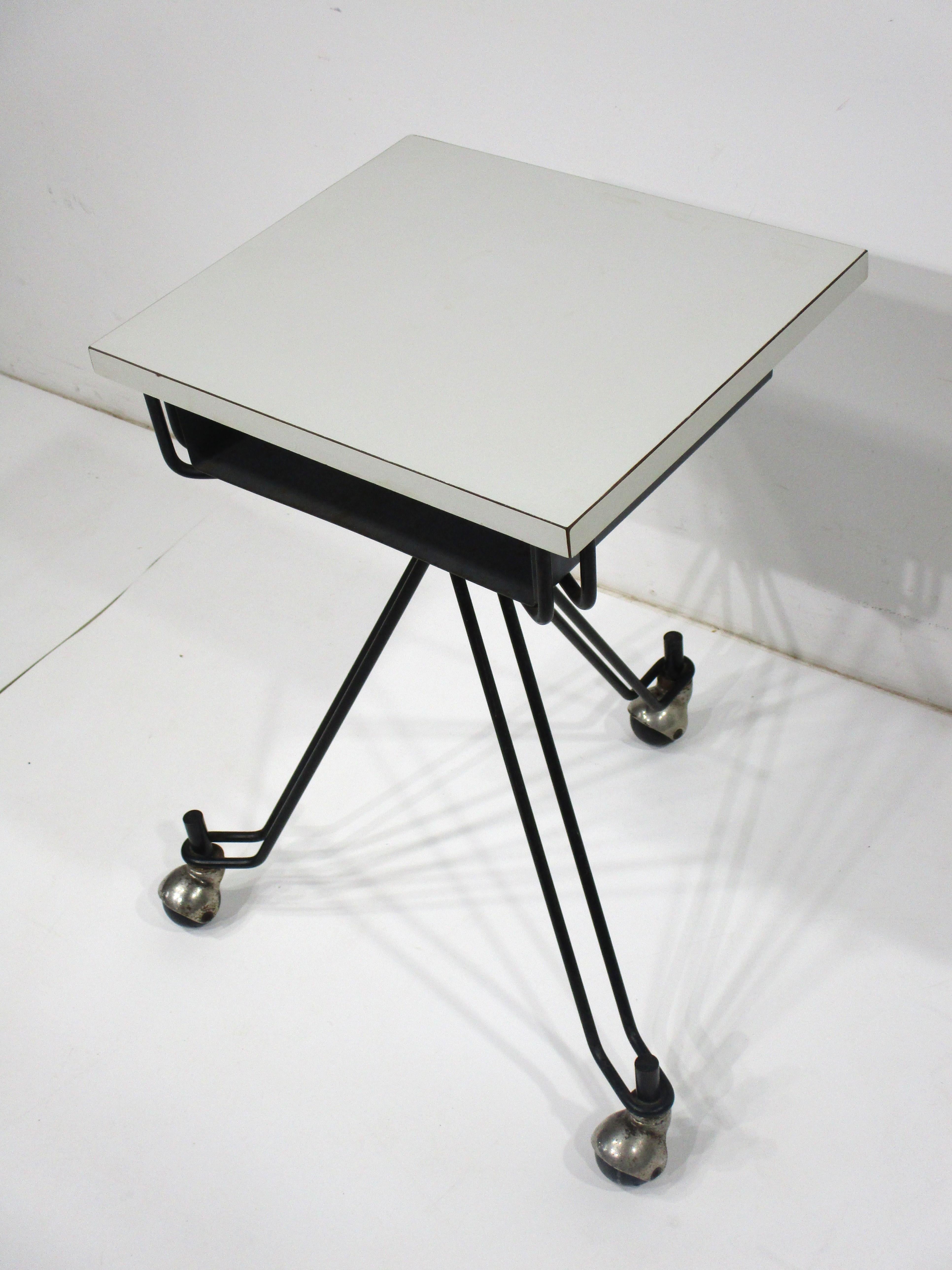 Eliot Noyes Rolling Work / Dictating Table for IBM  For Sale 3