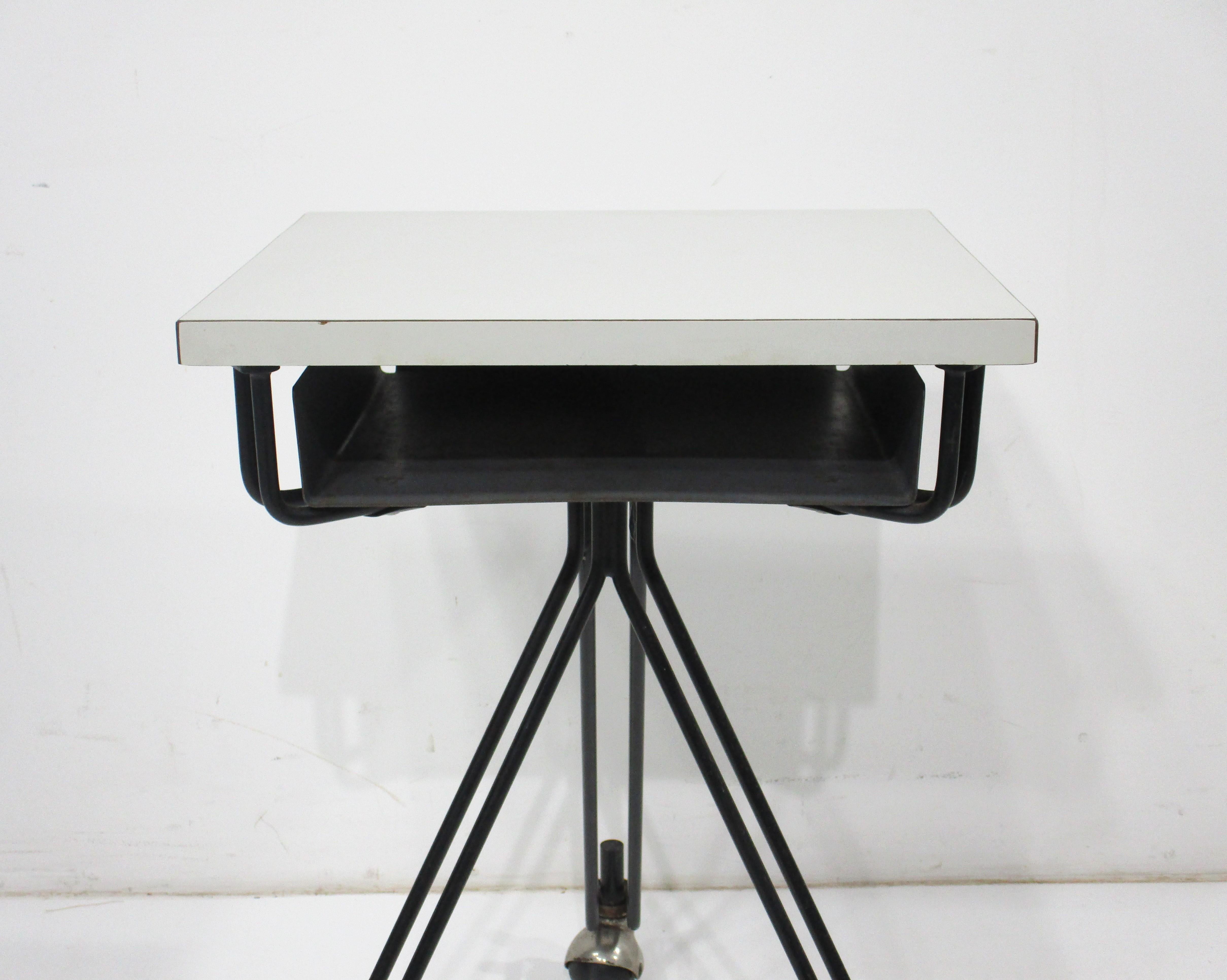20th Century Eliot Noyes Rolling Work / Dictating Table for IBM  For Sale