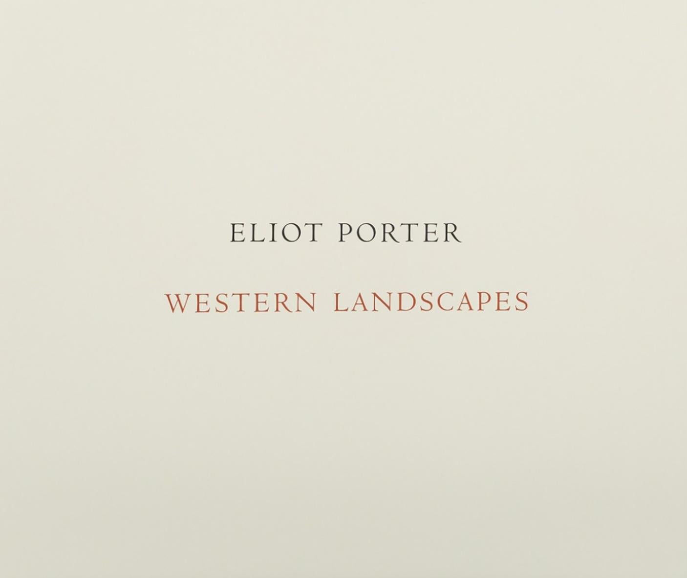 Eliot Porter, Western Landscapes Portfolio of twelve dye transfer prints. For Sale 10