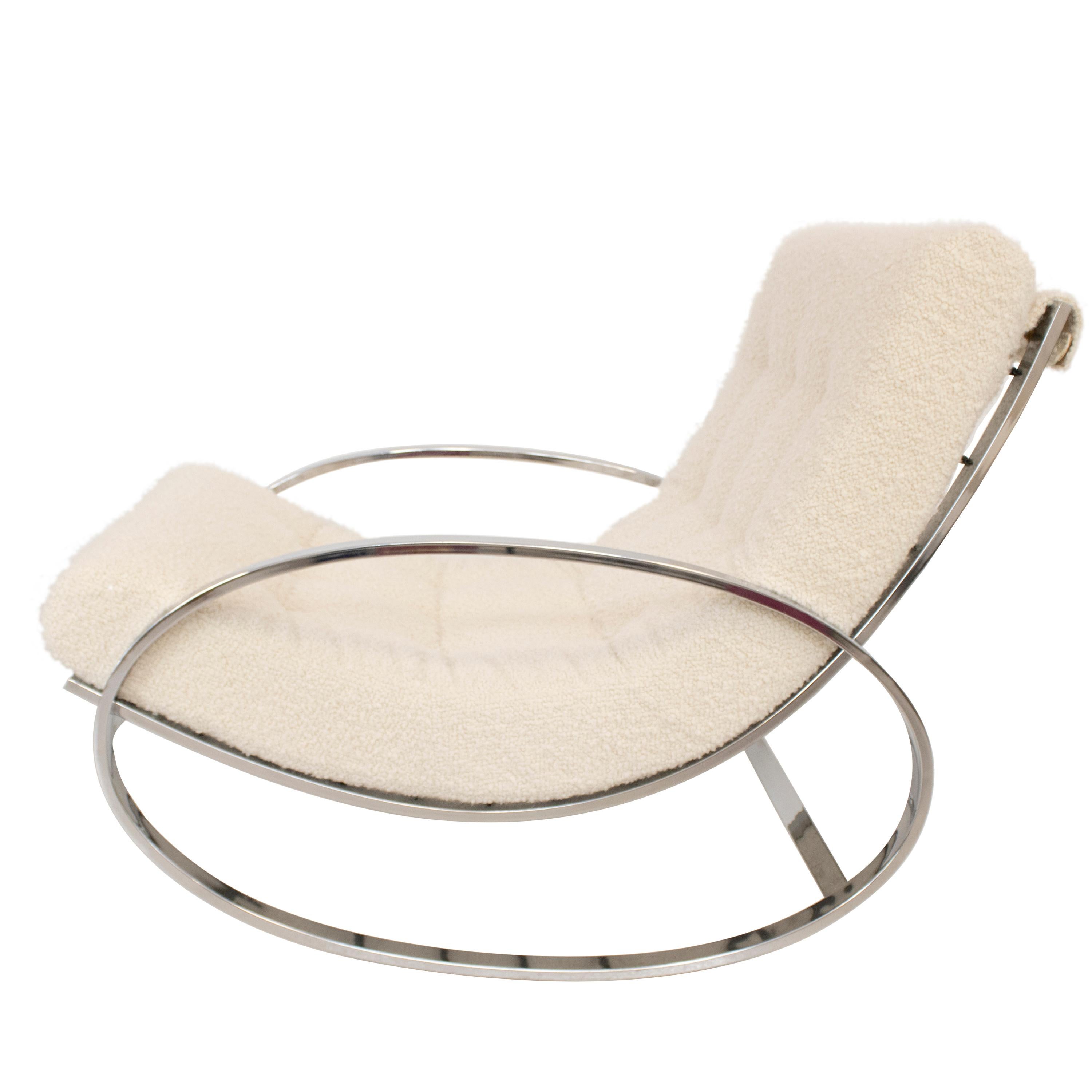 “Elipse” rocking chair by Renato Zevi, Italy, 1970 2