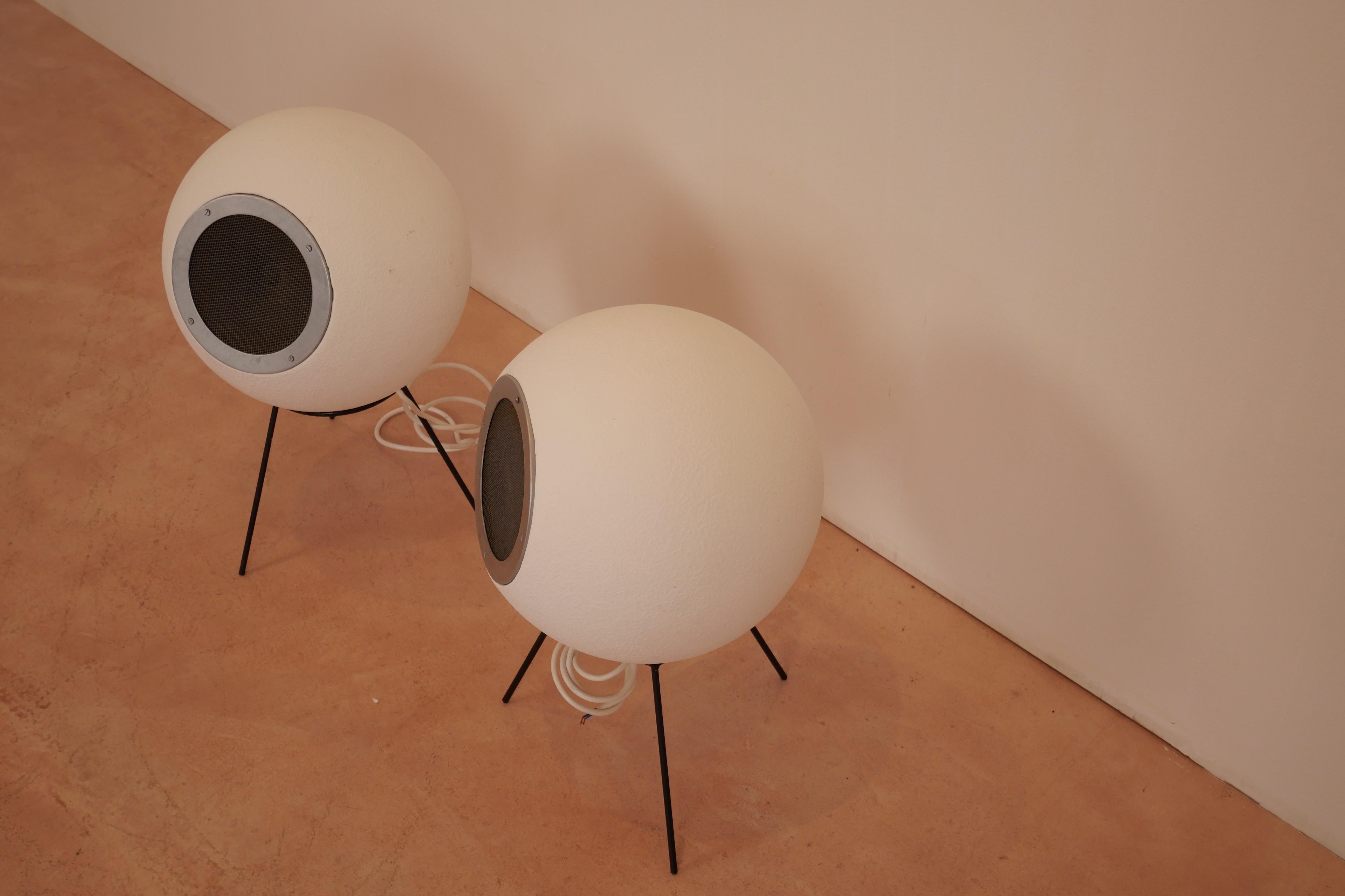 Mid-20th Century Elipson AS 30 Speakers 1969 For Sale