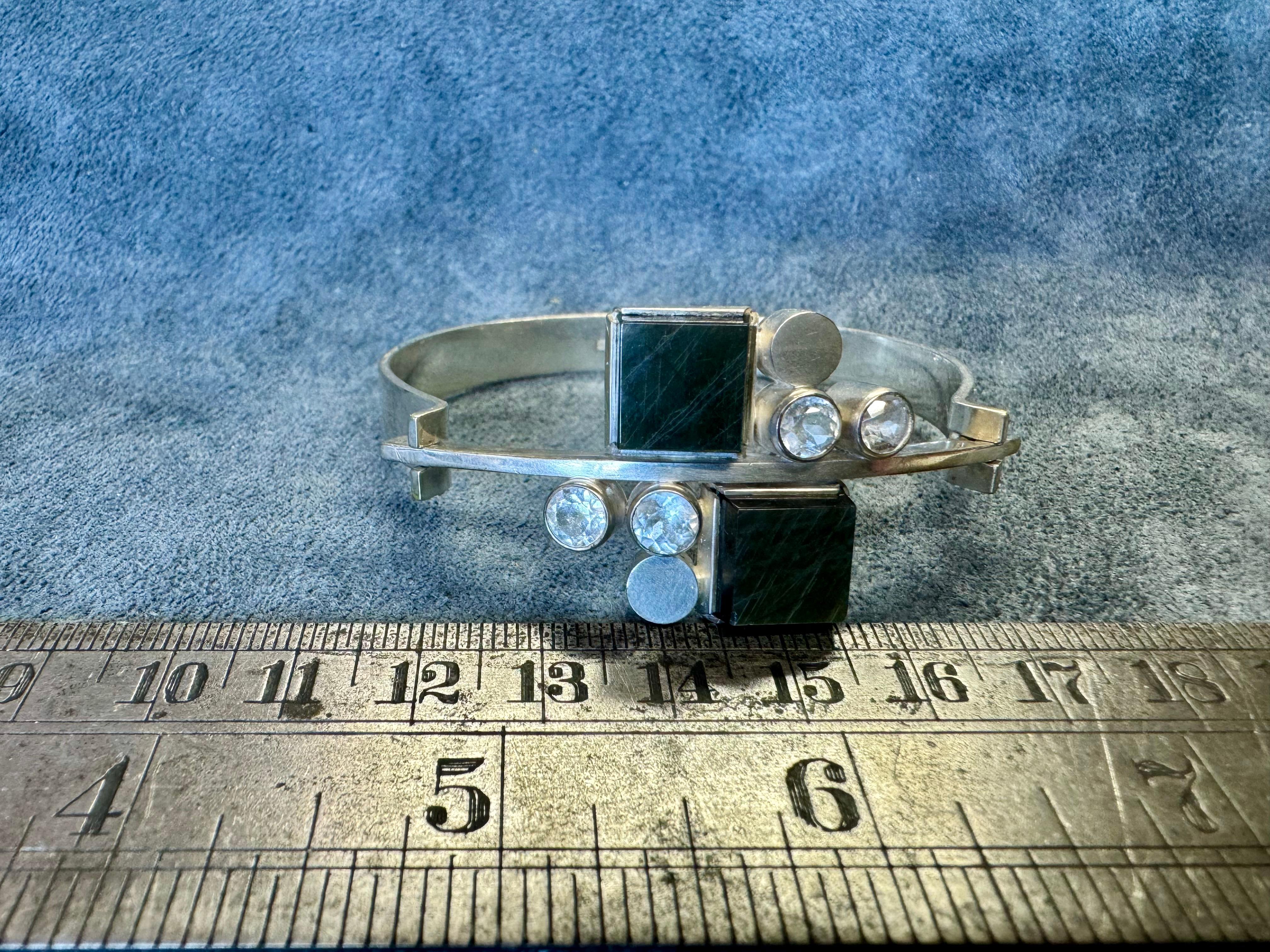 Elis Kauppi for Kupittaan Kulta Oy Silver Bracelet Made 1965. For Sale 2