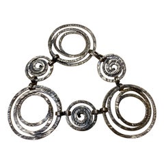 Elis Kauppi für Kupittaan Kulta Oy  Sterlingsilber-Armband, hergestellt 1970.