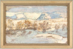 Elis Åslund, Abisko, Arctic Tundra, Oil Painting 